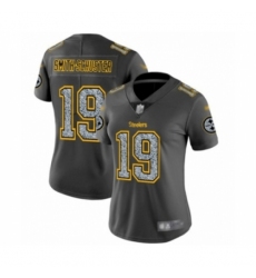 Women's Pittsburgh Steelers #19 JuJu Smith-Schuster Limited Gray Static Fashion Football Jersey