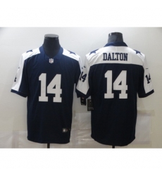 Men's Dallas Cowboys #14 Andy Dalton Nike Blue Throwback Limited Jersey