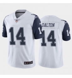 Men's Dallas Cowboys #14 Andy Dalton White Stitched Limited Jersey