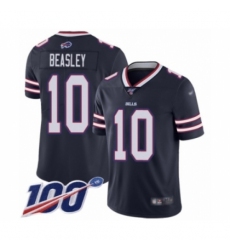 Men's Buffalo Bills #10 Cole Beasley Limited Navy Blue Inverted Legend 100th Season Football Jersey Men's Buffalo Bills #10 Cole Beasley Limited Navy Blue Inverted Legend 100th Season Football Jersey
