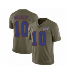 Men's Buffalo Bills #10 Cole Beasley Limited Olive 2017 Salute to Service Football Jersey