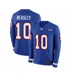 Men's Buffalo Bills #10 Cole Beasley Limited Royal Blue Therma Long Sleeve Football Jersey