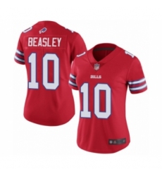 Women's Buffalo Bills #10 Cole Beasley Limited Red Rush Vapor Untouchable Football Jersey