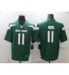 Men's New York Jets #11 Denzel Mims Green Nike Leopard Jersey