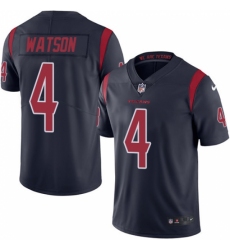 Men's Nike Houston Texans #4 Deshaun Watson Elite Navy Blue Rush Vapor Untouchable NFL Jersey