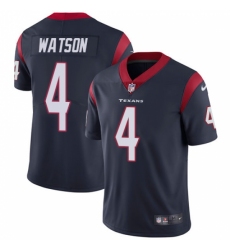 Men's Nike Houston Texans #4 Deshaun Watson Limited Navy Blue Team Color Vapor Untouchable NFL Jersey
