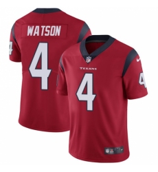Men's Nike Houston Texans #4 Deshaun Watson Limited Red Alternate Vapor Untouchable NFL Jersey