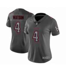 Women's Houston Texans #4 Deshaun Watson Limited Gray Static Fashion Football Jersey