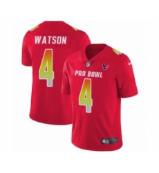 Youth Houston Texans #4 Deshaun Watson Limited Red AFC 2019 Pro Bowl Football Jersey