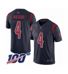 Youth Nike Houston Texans #4 Deshaun Watson Limited Navy Blue Rush Vapor Untouchable 100th Season NFL Jersey