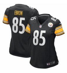 Women's Pittsburgh Steelers #85 Eric Ebron Nike Black Game Jersey