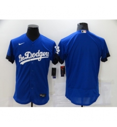 Men's Los Angeles Dodgers Blank Blue Elite City Player Jersey
