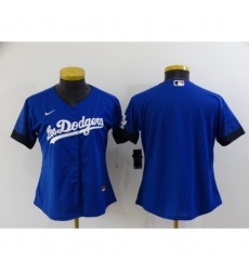 Women's Nike Los Angeles Dodgers Blank Blue City Player Jersey