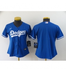 Women's Nike Los Angeles Dodgers Blank Royal Alternate Stitched Baseball Jersey