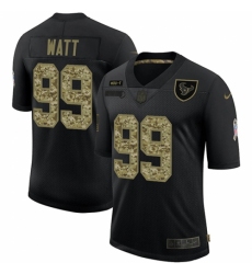 Men's Houston Texans #99 J.J. Watt Camo 2020 Salute To Service Limited Jersey