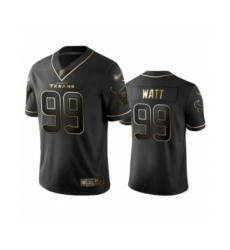 Men's Houston Texans #99 J.J. Watt Limited Black Golden Edition Football Jersey