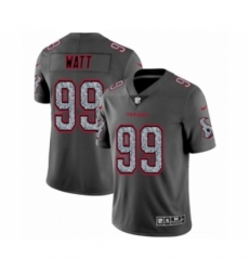 Men's Houston Texans #99 J.J. Watt Limited Gray Static Fashion Limited Football Jersey