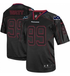 Men's Nike Houston Texans #99 J.J. Watt Elite Lights Out Black NFL Jersey