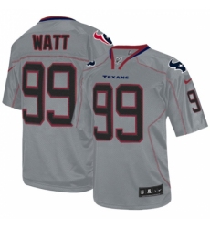 Men's Nike Houston Texans #99 J.J. Watt Elite Lights Out Grey NFL Jersey