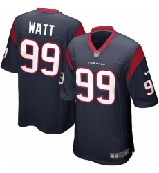 Men's Nike Houston Texans #99 J.J. Watt Game Navy Blue Team Color NFL Jersey