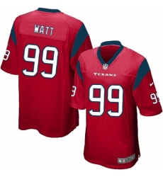 Men's Nike Houston Texans #99 J.J. Watt Game Red Alternate NFL Jersey