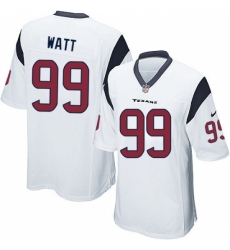 Men's Nike Houston Texans #99 J.J. Watt Game White NFL Jersey