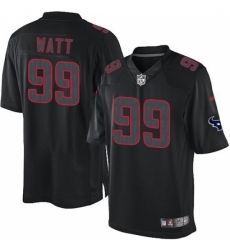 Men's Nike Houston Texans #99 J.J. Watt Limited Black Impact NFL Jersey