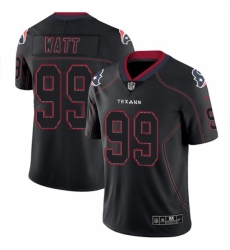 Men's Nike Houston Texans #99 J.J. Watt Limited Lights Out Black Rush NFL Jersey