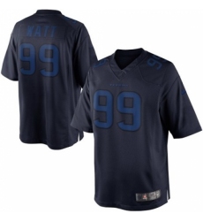 Men's Nike Houston Texans #99 J.J. Watt Navy Blue Drenched Limited NFL Jersey