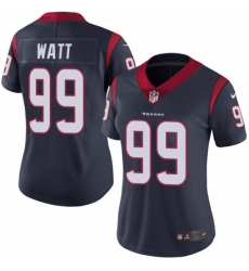 Women's Nike Houston Texans #99 J.J. Watt Limited Navy Blue Team Color Vapor Untouchable NFL Jersey