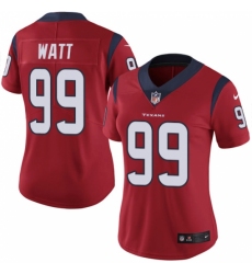 Women's Nike Houston Texans #99 J.J. Watt Limited Red Alternate Vapor Untouchable NFL Jersey