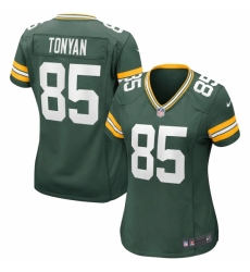 Women's Green Bay Packers #85 Robert Tonyan Nike Green Game Jersey