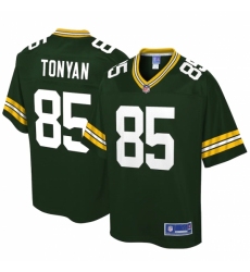 Youth Green Bay Packers #85 Robert Tonyan NFL Pro Line Green Player Jersey