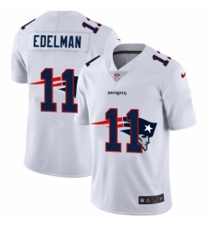 Men's New England Patriots #11 Julian Edelman White Nike White Shadow Edition Limited Jersey