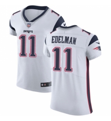 Men's Nike New England Patriots #11 Julian Edelman White Vapor Untouchable Elite Player NFL Jersey