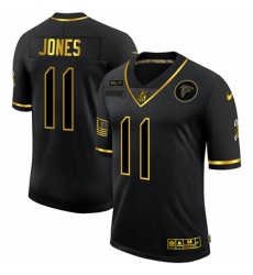 Men's Atlanta Falcons #11 Julio Jones Olive Gold Nike 2020 Salute To Service Limited Jersey