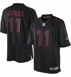 Men's Nike Atlanta Falcons #11 Julio Jones Limited Black Impact NFL Jersey
