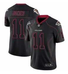 Men's Nike Atlanta Falcons #11 Julio Jones Limited Lights Out Black Rush NFL Jersey