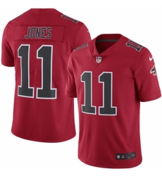 Men's Nike Atlanta Falcons #11 Julio Jones Limited Red Rush Vapor Untouchable NFL Jersey