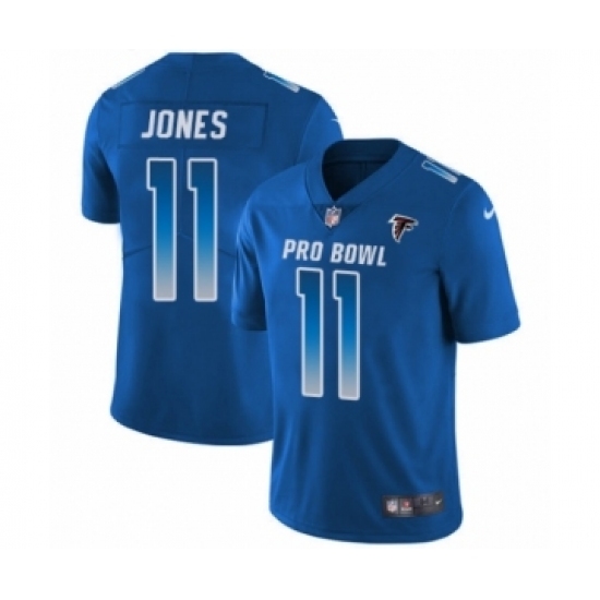 Men's Nike Atlanta Falcons #11 Julio Jones Limited Royal Blue NFC 2019 Pro Bowl NFL Jersey Men's Nike Atlanta Falcons #11 Julio Jones Limited Royal Blue NFC 2019 Pro Bowl NFL Jersey