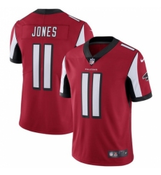 Men's Nike Atlanta Falcons #11 Julio Jones Red Team Color Vapor Untouchable Limited Player NFL Jersey