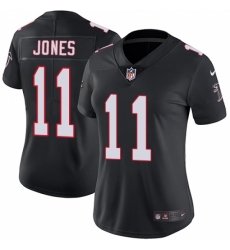 Women's Nike Atlanta Falcons #11 Julio Jones Black Alternate Vapor Untouchable Limited Player NFL Jersey