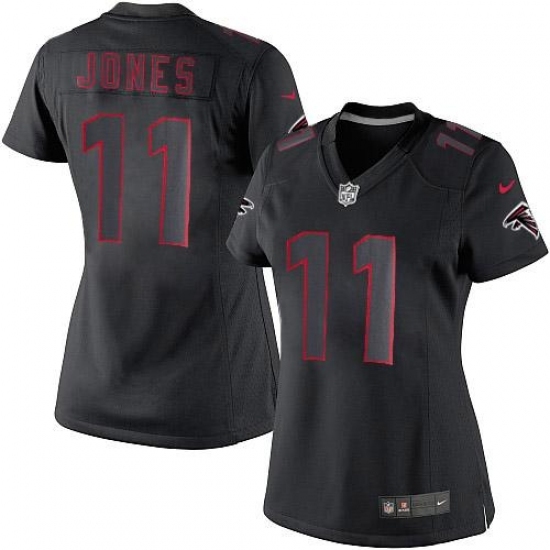 Women's Nike Atlanta Falcons #11 Julio Jones Limited Black Impact NFL Jersey Women's Nike Atlanta Falcons #11 Julio Jones Limited Black Impact NFL Jersey