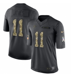 Youth Nike Atlanta Falcons #11 Julio Jones Limited Black 2016 Salute to Service NFL Jersey