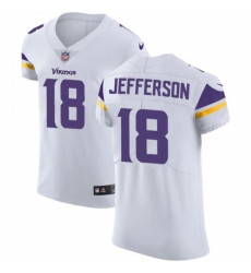 Men's Minnesota Vikings #18 Justin Jefferson White Stitched NFL New Elite Jersey