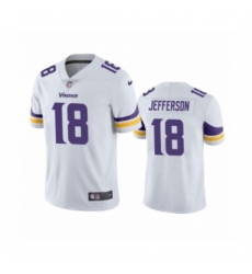 Minnesota Vikings #18 Justin Jefferson White 2020 NFL Draft Vapor Limited Jersey