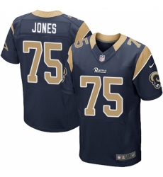 Men's Nike Los Angeles Rams #75 Deacon Jones Navy Blue Team Color Vapor Untouchable Elite Player NFL Jersey Men's Nike Los Angeles Rams #75 Deacon Jones Navy Blue Team Color Vapor Untouchable Elite Player NFL Jersey