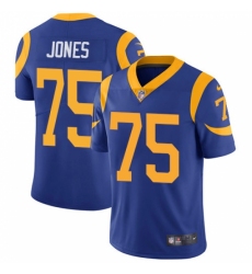 Men's Nike Los Angeles Rams #75 Deacon Jones Royal Blue Alternate Vapor Untouchable Limited Player NFL Jersey Men's Nike Los Angeles Rams #75 Deacon Jones Royal Blue Alternate Vapor Untouchable Limited Player NFL Jersey