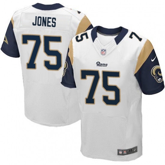 Men's Nike Los Angeles Rams #75 Deacon Jones White Vapor Untouchable Elite Player NFL Jersey Men's Nike Los Angeles Rams #75 Deacon Jones White Vapor Untouchable Elite Player NFL Jersey