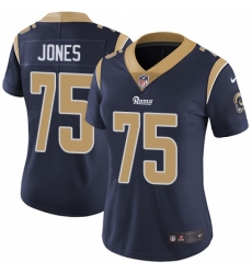 Women's Nike Los Angeles Rams #75 Deacon Jones Elite Navy Blue Team Color NFL Jersey Women's Nike Los Angeles Rams #75 Deacon Jones Elite Navy Blue Team Color NFL Jersey